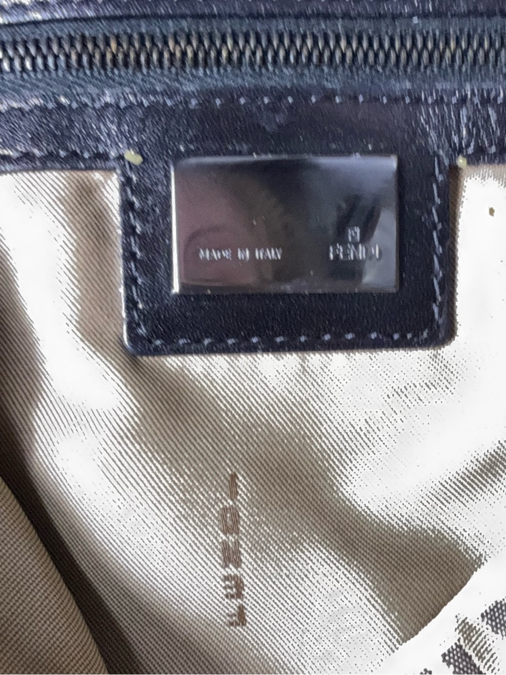 Fendi Brown Zucchino Canvas Messenger Bag FF Logo Crossbody Vintage - Picture 12 of 14